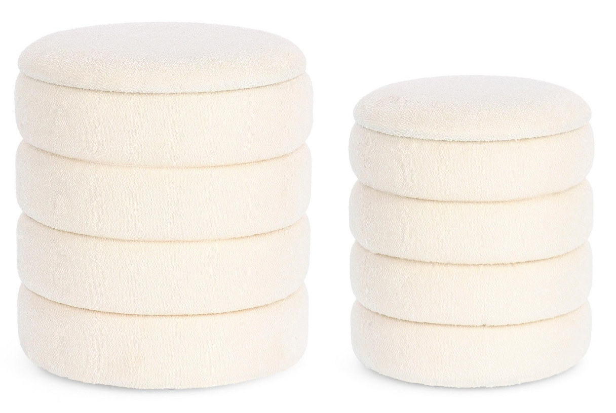 Duo poufs coffres Pierre