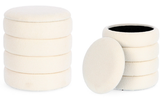 Duo poufs coffres Pierre