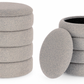 Duo poufs coffres Pierre