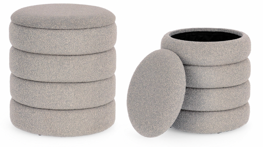 Duo poufs coffres Pierre